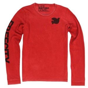 Free City Artists Wanted Red Long Sleeve Tee